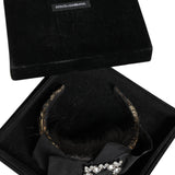 Dolce & Gabbana Black Hair Parrucchiera Crystal Headband Diadem-Modeoutlet