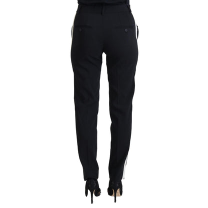 Dolce & Gabbana Black High Waist Women Pants