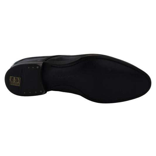 Dolce & Gabbana Black Leather Formal Dress Shoes