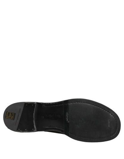 Dolce & Gabbana Black Leather Lace Up Derby Dress Men Shoes