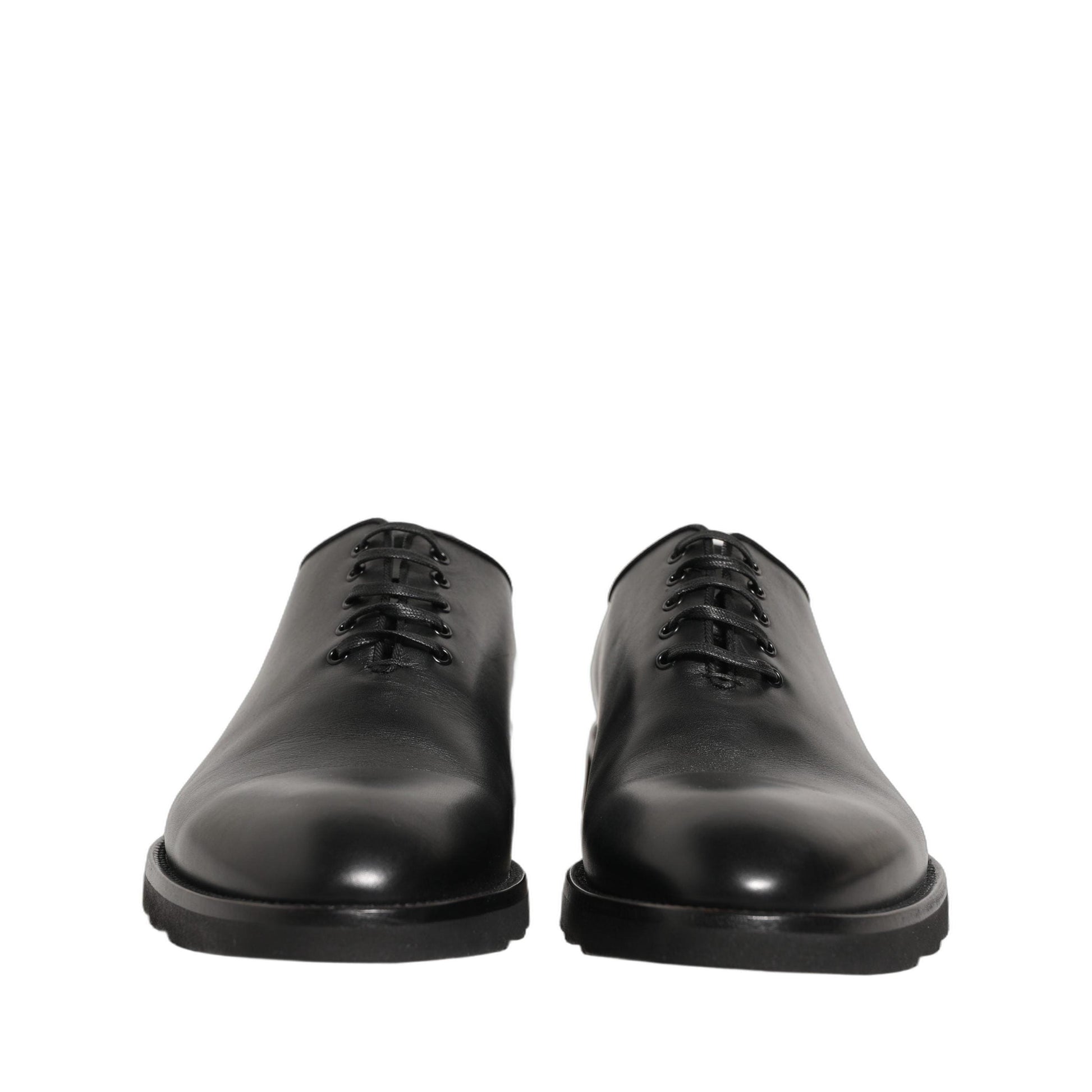 Dolce & Gabbana Black Leather Men Oxford Dress Formal Shoes