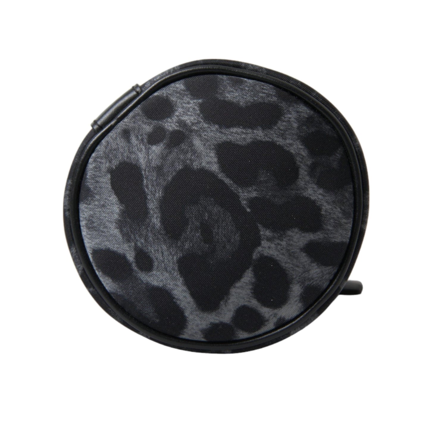 Dolce & Gabbana Black Leopard Round Slim Tote Bottle Cage Bag