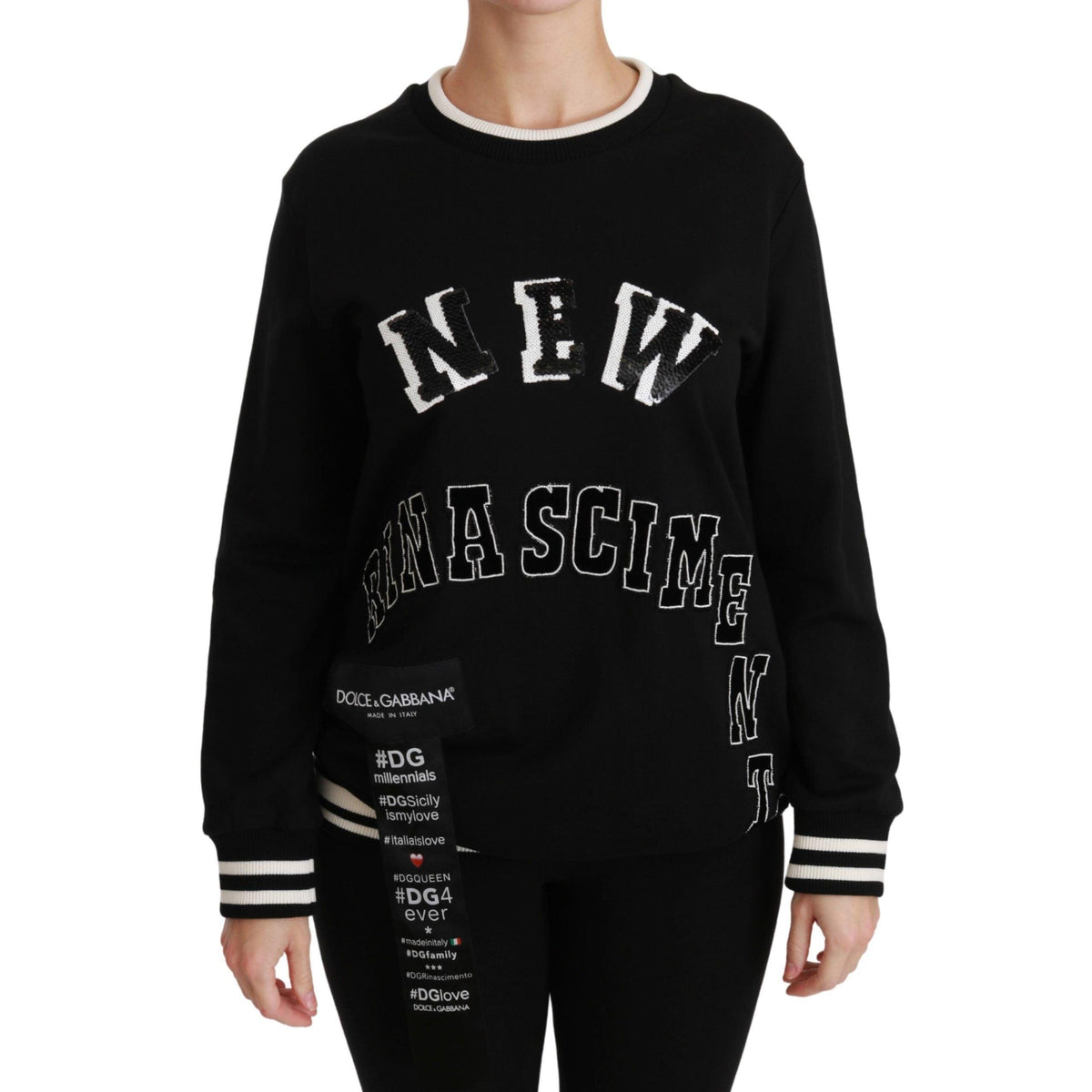 Dolce & Gabbana Black Rinascimento #DGmillennials Sweater