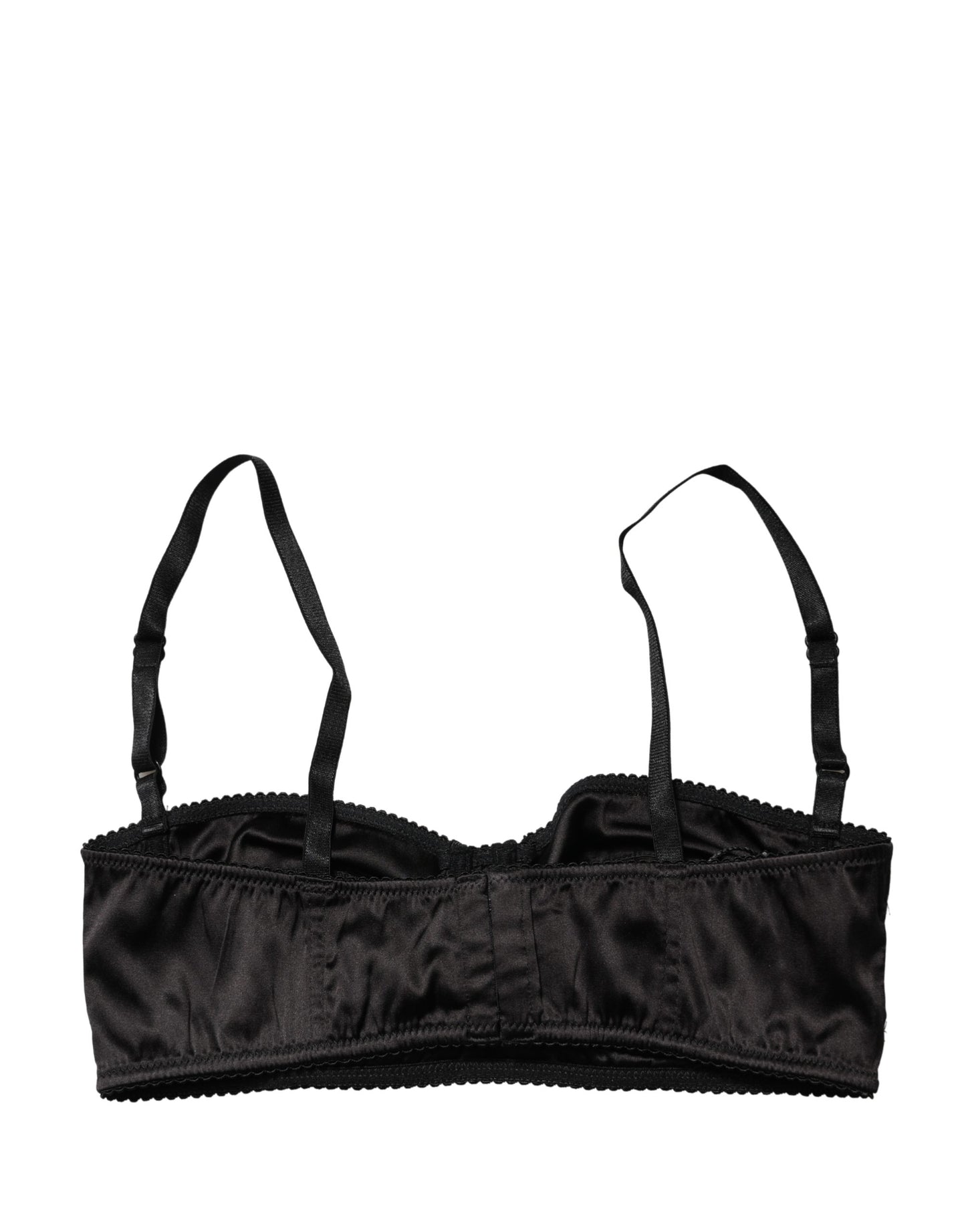 Dolce & Gabbana Black Semi-Pad Underwire Balconette Bra Underwear