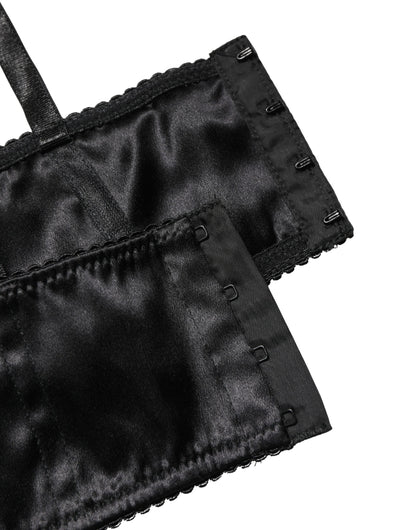 Dolce & Gabbana Black Semi-Pad Underwire Balconette Bra Underwear