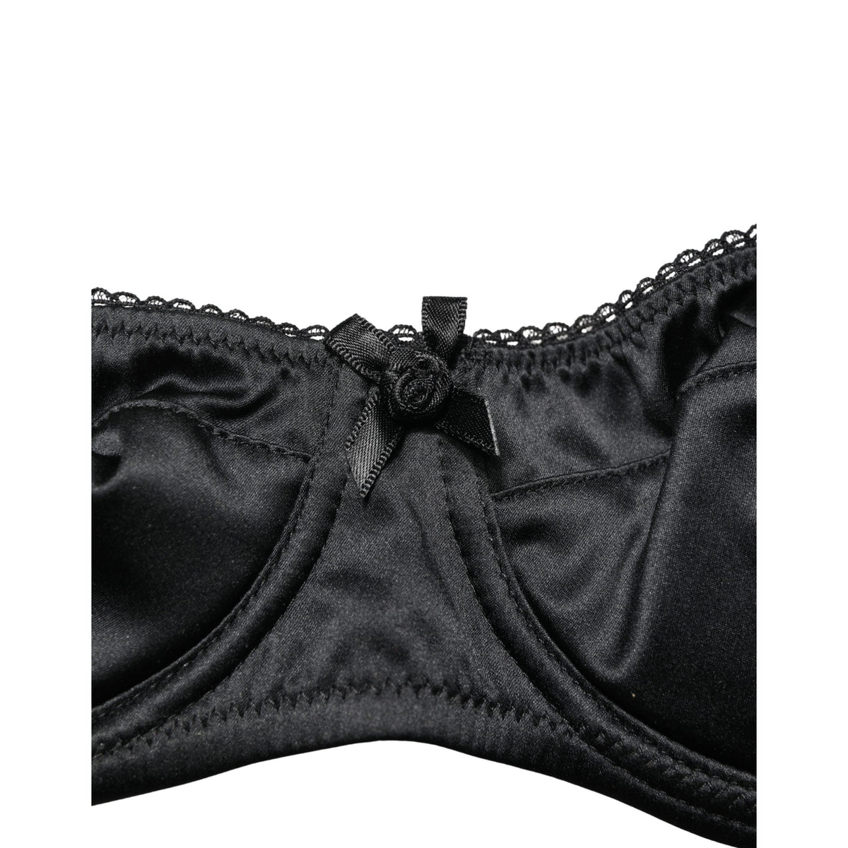 Dolce & Gabbana Black Semi-Pad Underwire Balconette Bra Underwear
