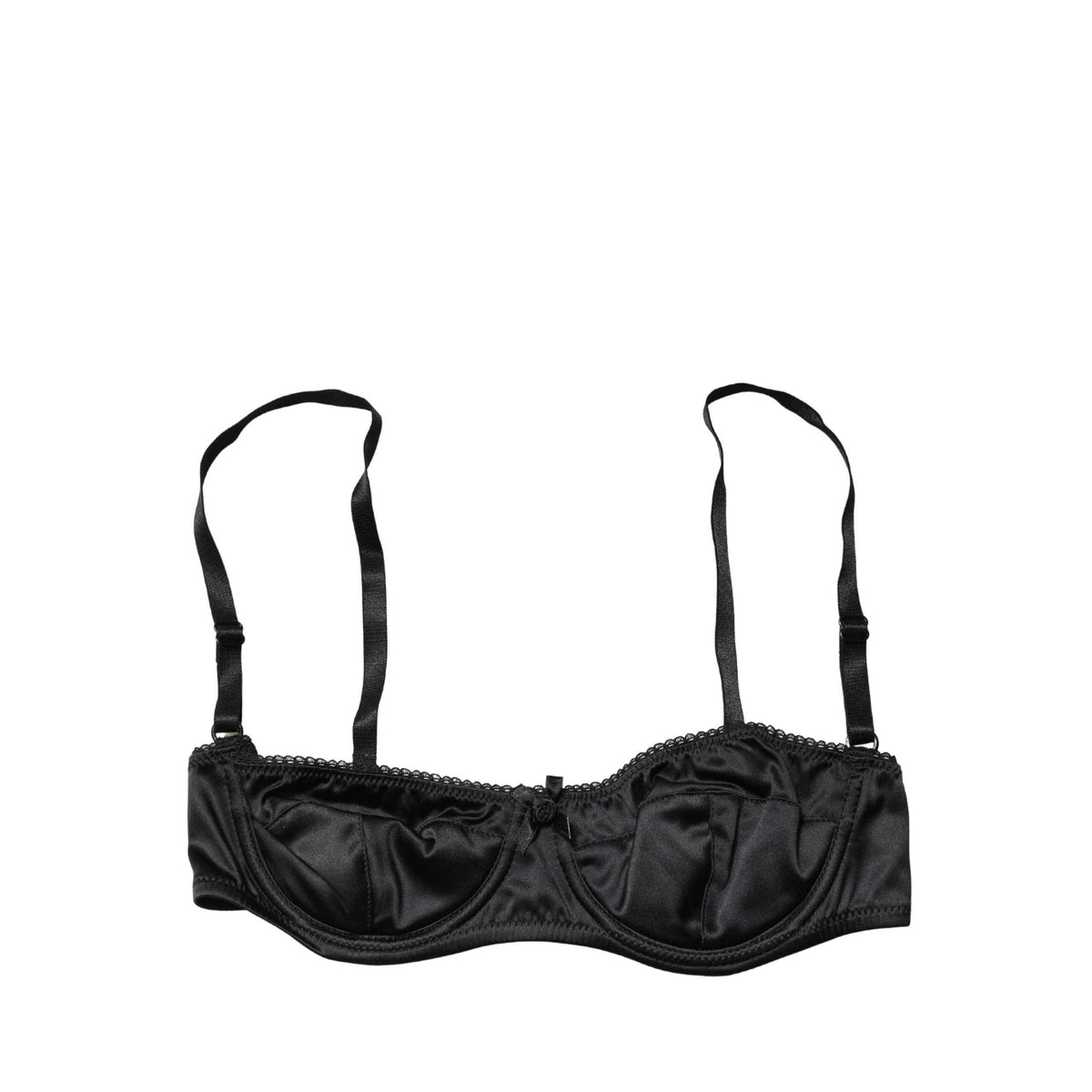 Dolce & Gabbana Black Semi-Pad Underwire Balconette Bra Underwear