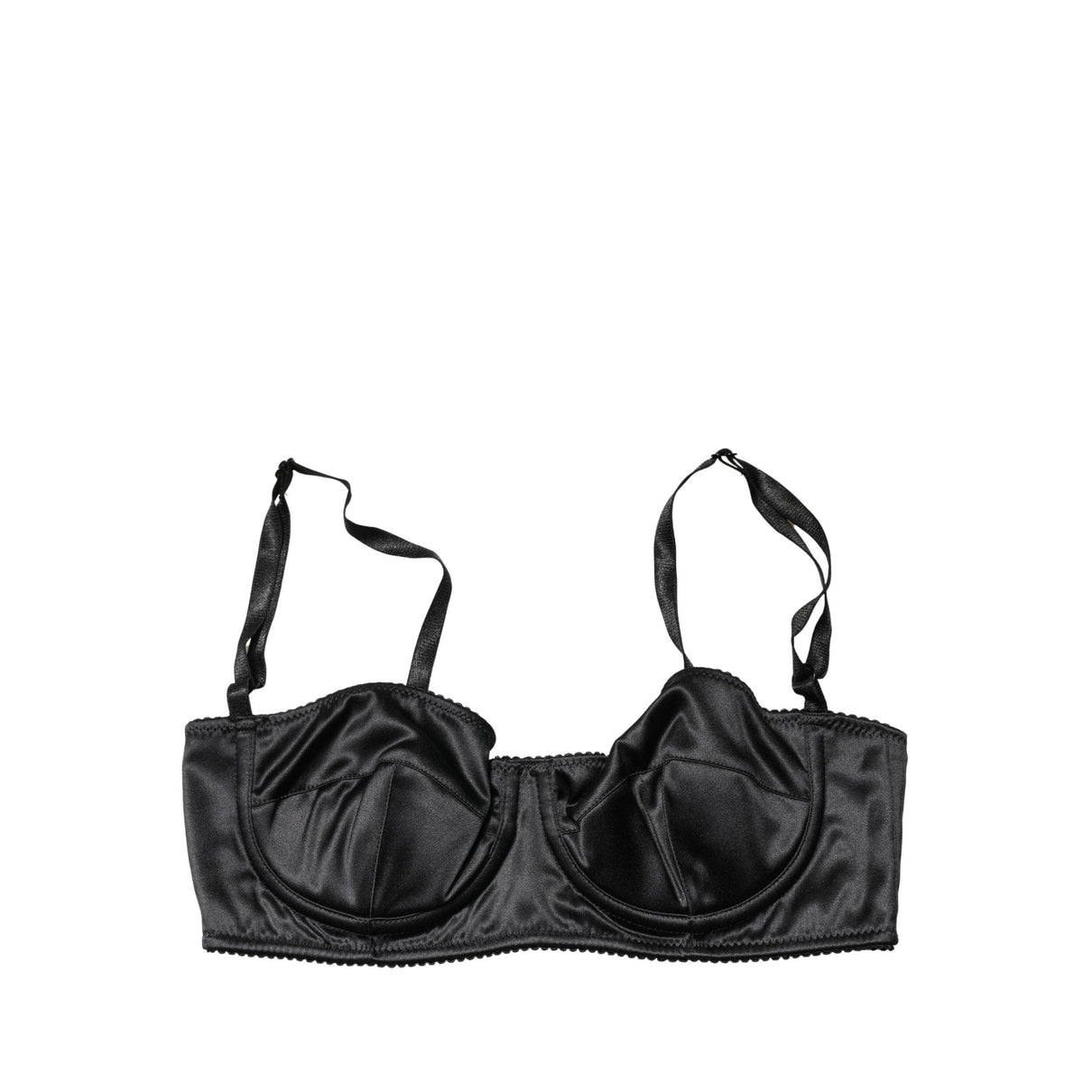 Dolce & Gabbana Black Semi-Pad Underwire Balconette Bra Underwear