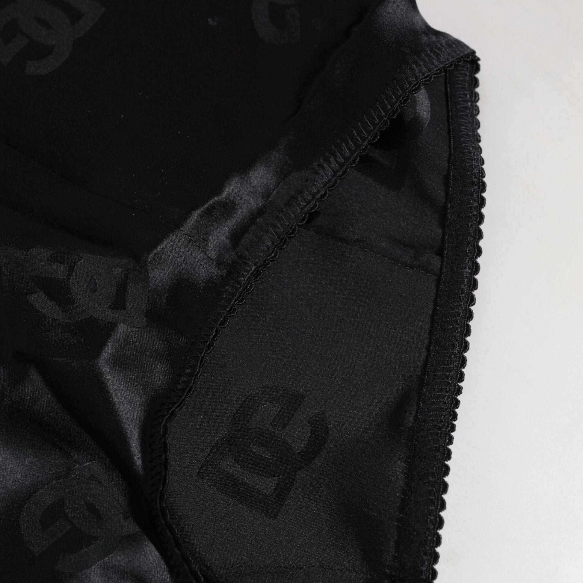 Dolce & Gabbana Black Silk Stretch High Waist Girdle Underwear