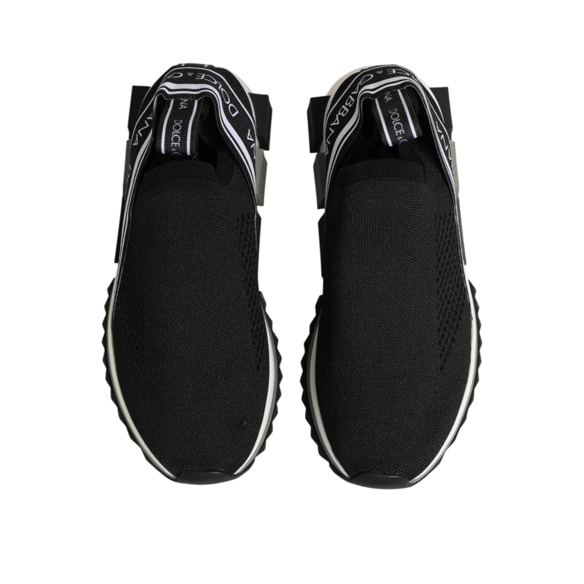 Dolce & Gabbana Black Slip On Sorrento Low Top Sneakers Shoes
