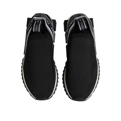 Dolce & Gabbana Black Slip On Sorrento Low Top Sneakers Shoes
