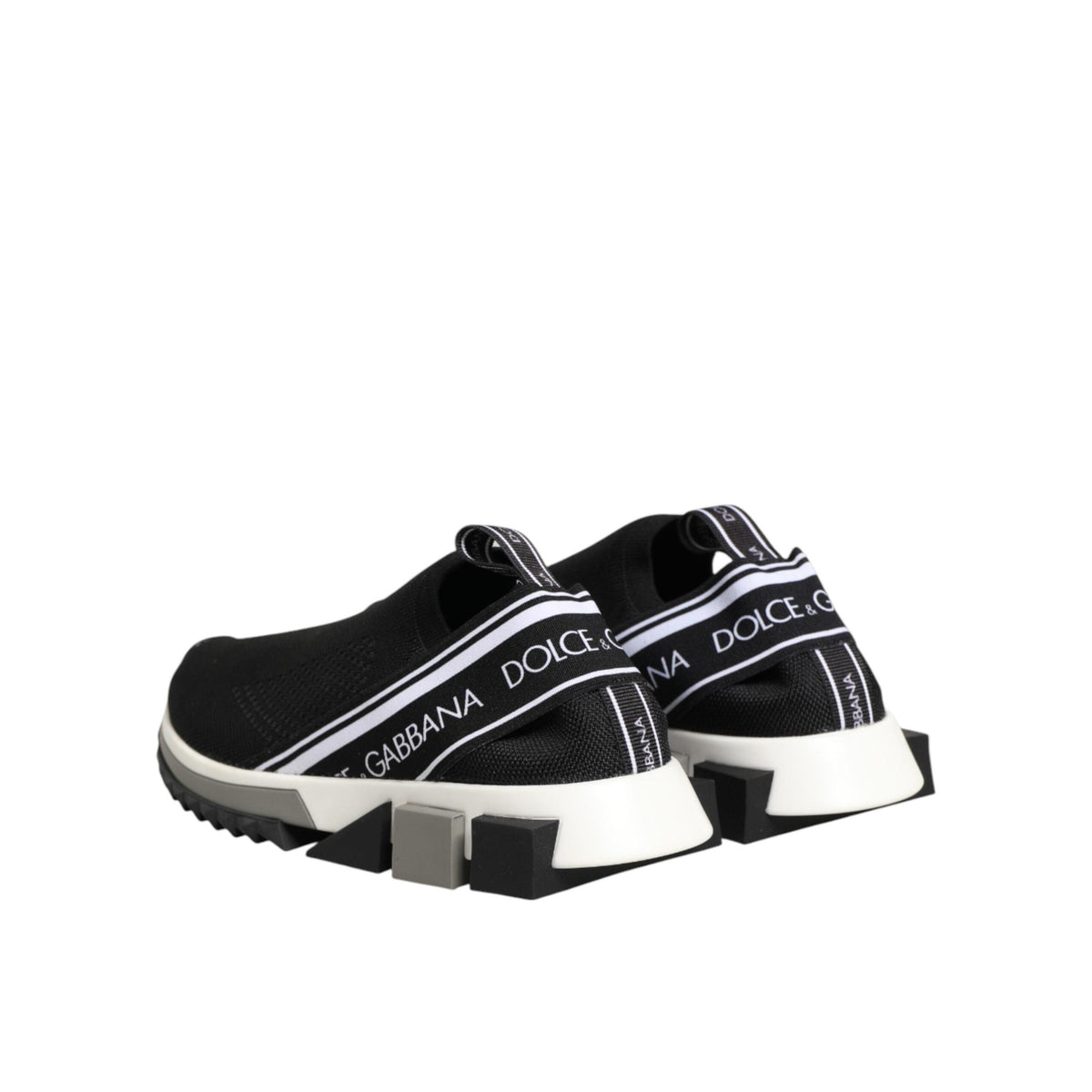 Dolce & Gabbana Black Slip On Sorrento Low Top Sneakers Shoes