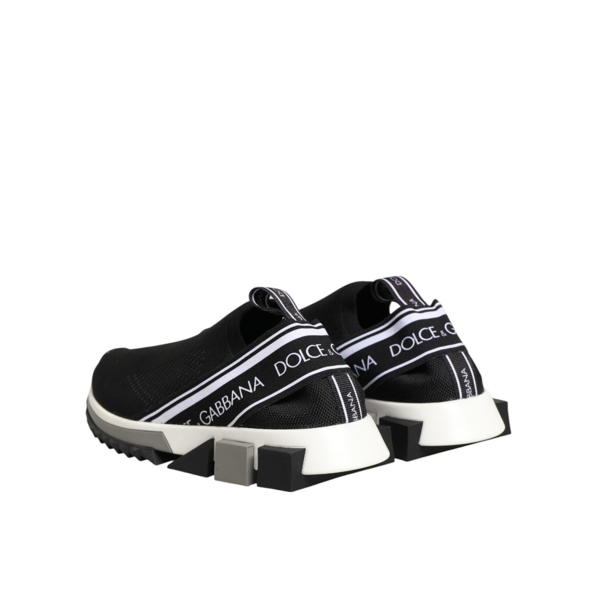 Dolce & Gabbana Black Slip On Sorrento Low Top Sneakers Shoes