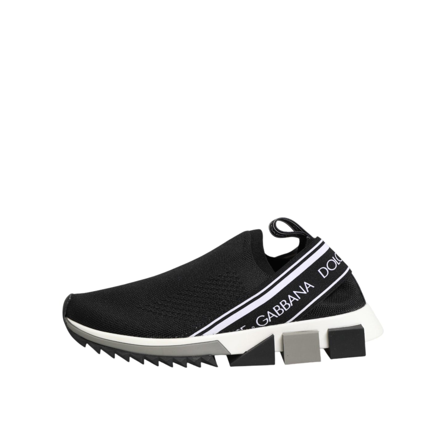 Dolce & Gabbana Black Slip On Sorrento Low Top Sneakers Shoes