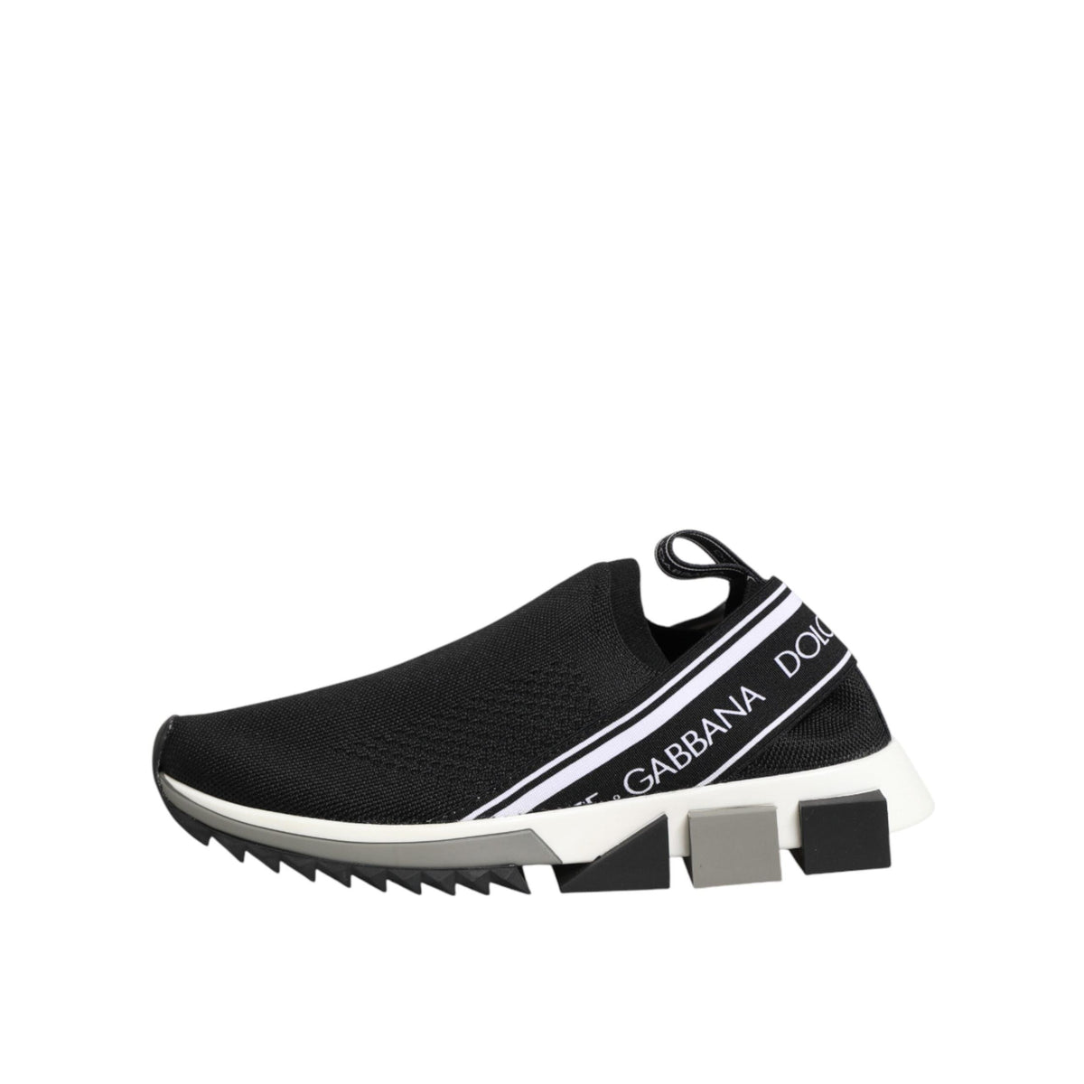 Dolce & Gabbana Black Slip On Sorrento Low Top Sneakers Shoes