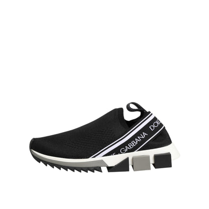 Dolce & Gabbana Black Slip On Sorrento Low Top Sneakers Shoes