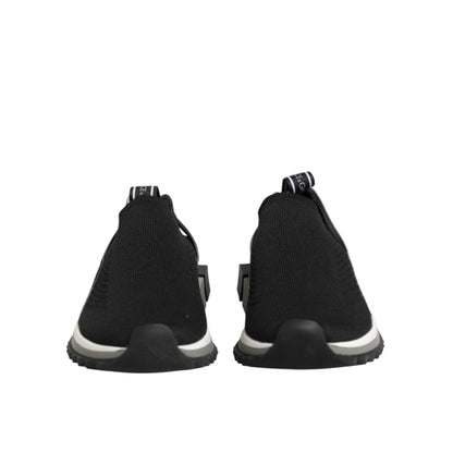 Dolce & Gabbana Black Slip On Sorrento Low Top Sneakers Shoes