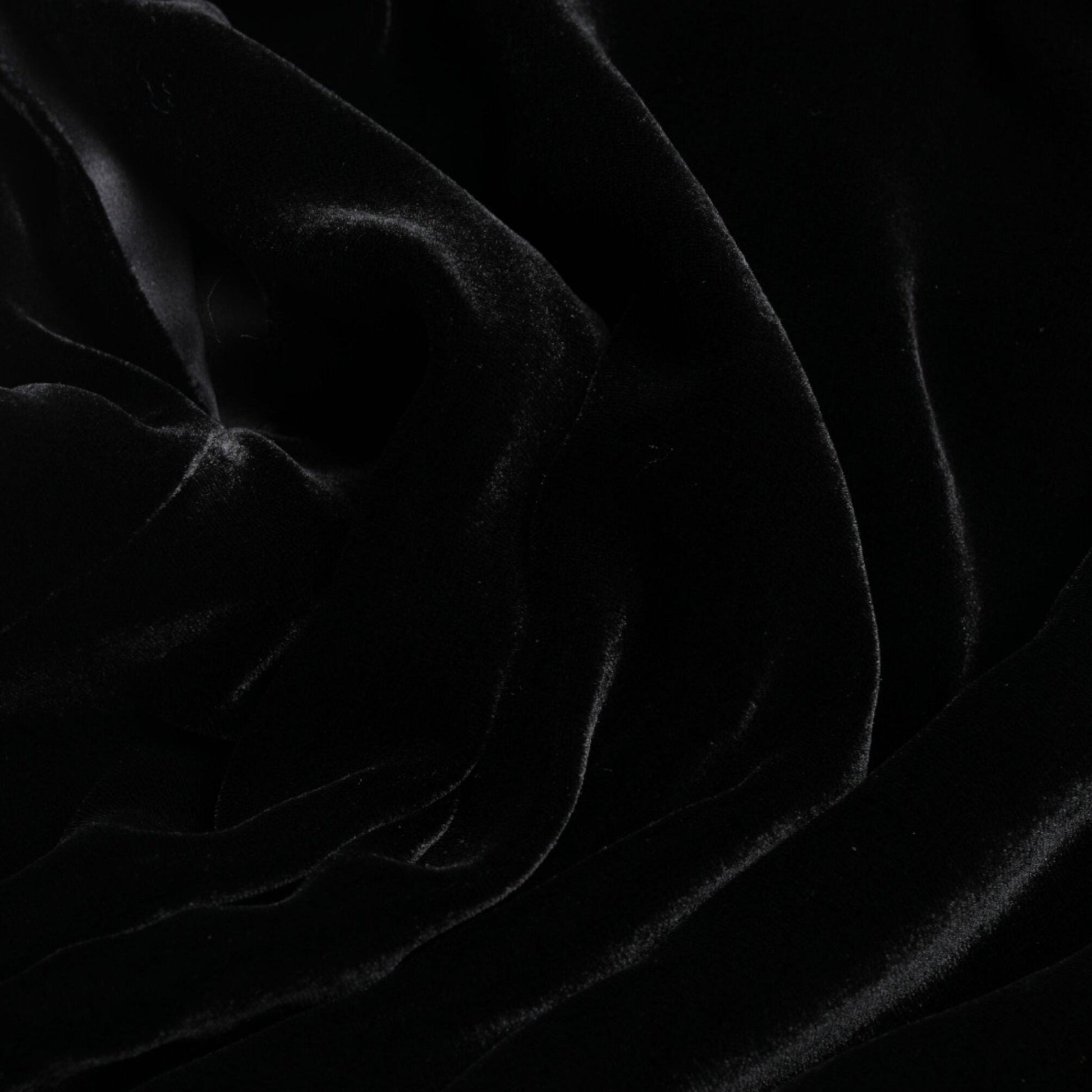 Dolce & Gabbana Black Velvet Fitted Padded Shoulder Blouse Top