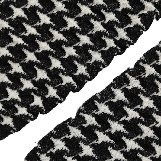 Dolce & Gabbana Black White Houndstooth Ankle Length Socks