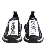 Dolce & Gabbana Black White Sorrento Low Top Sneakers Shoes-Modeoutlet