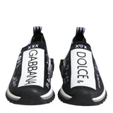 Dolce & Gabbana Black White Sorrento Low Top Sneakers Shoes-Modeoutlet