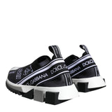 Dolce & Gabbana Black White Sorrento Low Top Sneakers Shoes-Modeoutlet