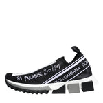Dolce & Gabbana Black White Sorrento Low Top Sneakers Shoes-Modeoutlet