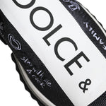 Dolce & Gabbana Black White Sorrento Low Top Sneakers Shoes-Modeoutlet