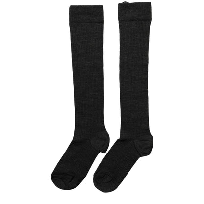 Dolce & Gabbana Black Wool Knit Calf Long Women Accessory Socks