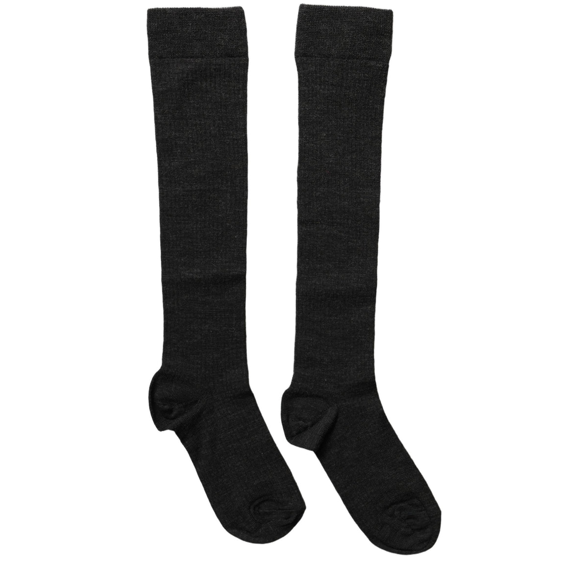 Dolce & Gabbana Black Wool Knit Calf Long Women Accessory Socks