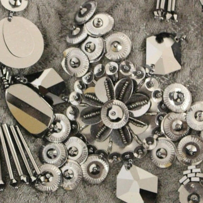 Dolce & Gabbana Black floral crystal embedded dress