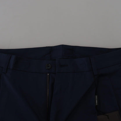 Dolce & Gabbana Blue Chinos Cotton Stretch Casual Shorts