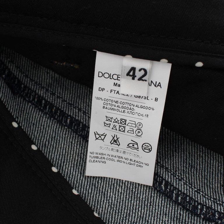 Dolce & Gabbana Blue Denim Cotton CAPRI Torero Jeans