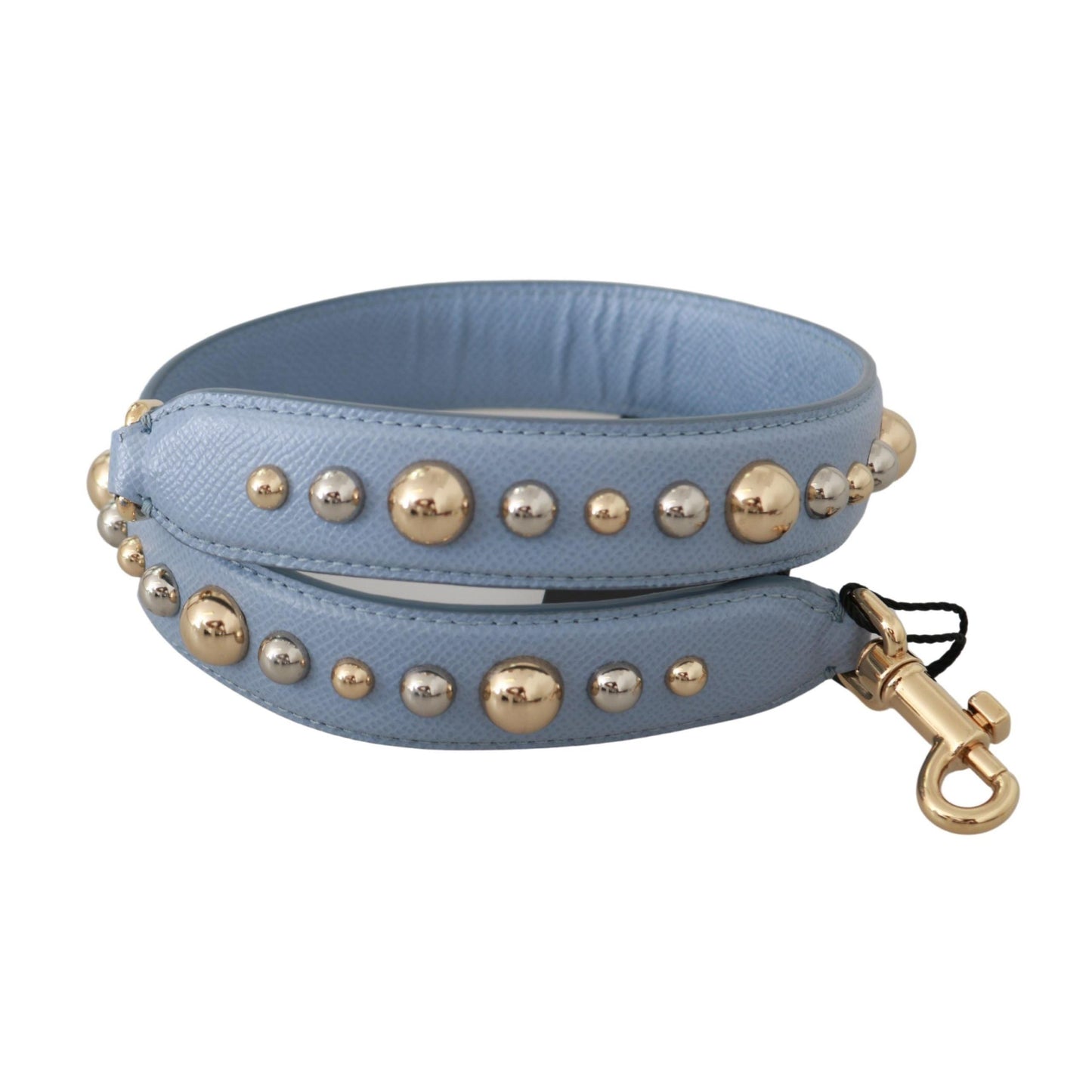 Dolce & Gabbana Blue Leather Handbag Accessory Shoulder Strap