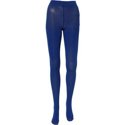 Dolce & Gabbana Blue Nylon Tights Stocking Pantyhose Socks