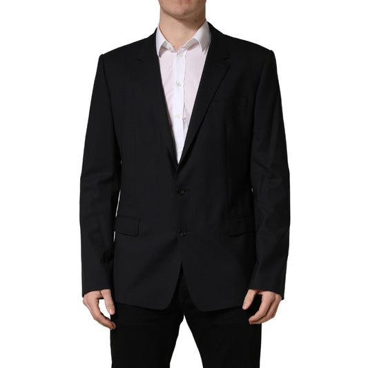 Dolce & Gabbana Blue Single Breasted 2 Button Suit Jacket