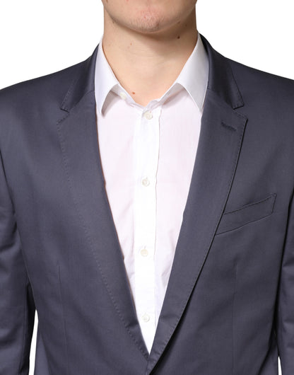 Dolce & Gabbana Blue Single Breasted MARTINI 2 Piece Suit