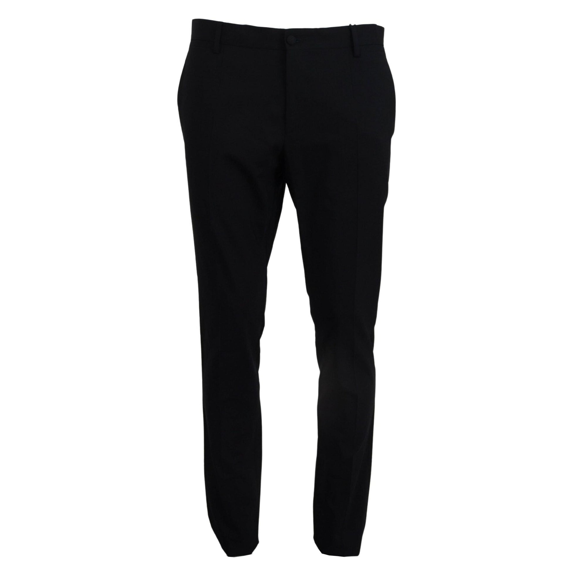 Dolce & Gabbana Blue Wool Stretch Dress Formal Slim Fit Pant