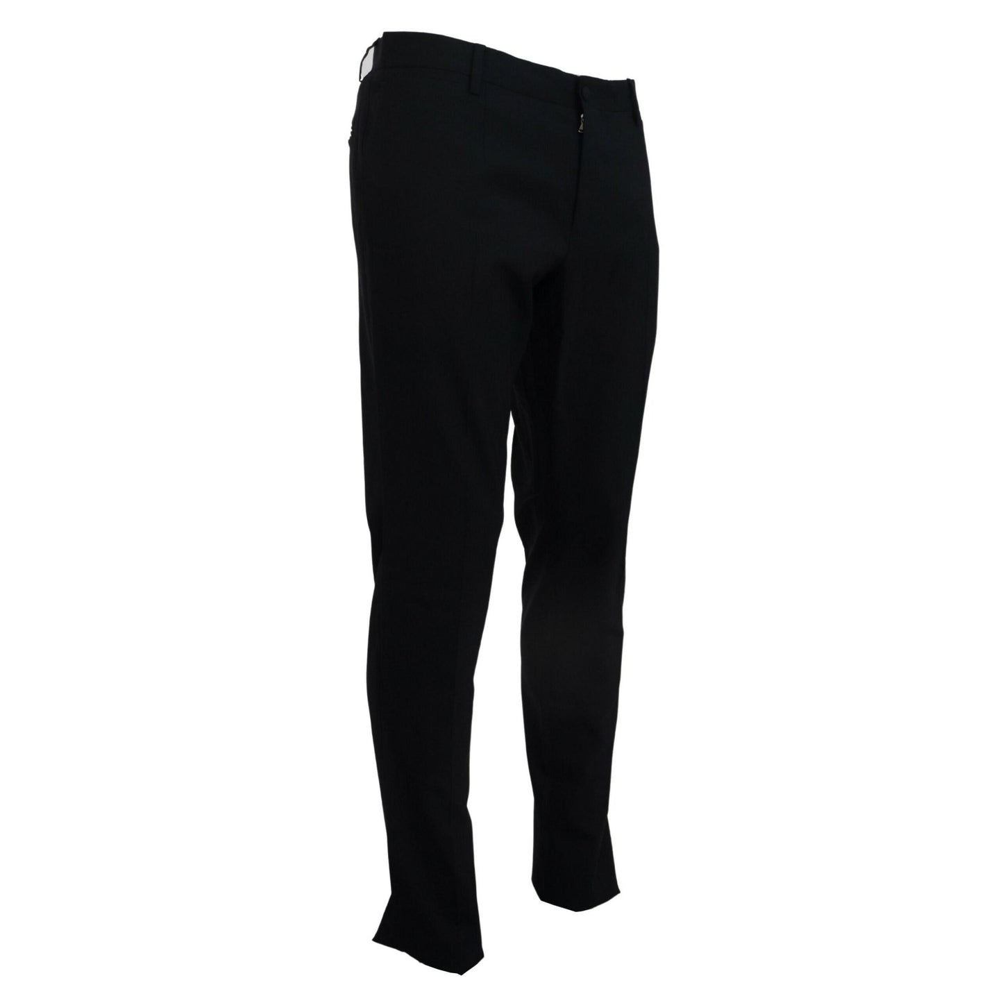 Dolce & Gabbana Blue Wool Stretch Dress Formal Slim Fit Pant