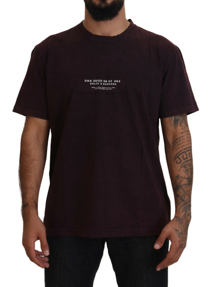 Dolce & Gabbana Bordeaux Crewneck Short Sleeve T-shirt