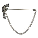 Dolce & Gabbana Brass Copper Silk Revolver Gun Herre Brooch Lapel Pin-Modeoutlet