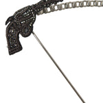 Dolce & Gabbana Brass Copper Silk Revolver Gun Herre Brooch Lapel Pin-Modeoutlet