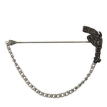 Dolce & Gabbana Brass Copper Silk Revolver Gun Herre Brooch Lapel Pin-Modeoutlet