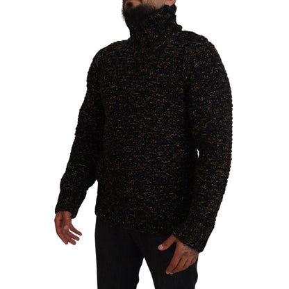 Dolce & Gabbana Brown Fatto A Mano Turtleneck Pullover Sweater