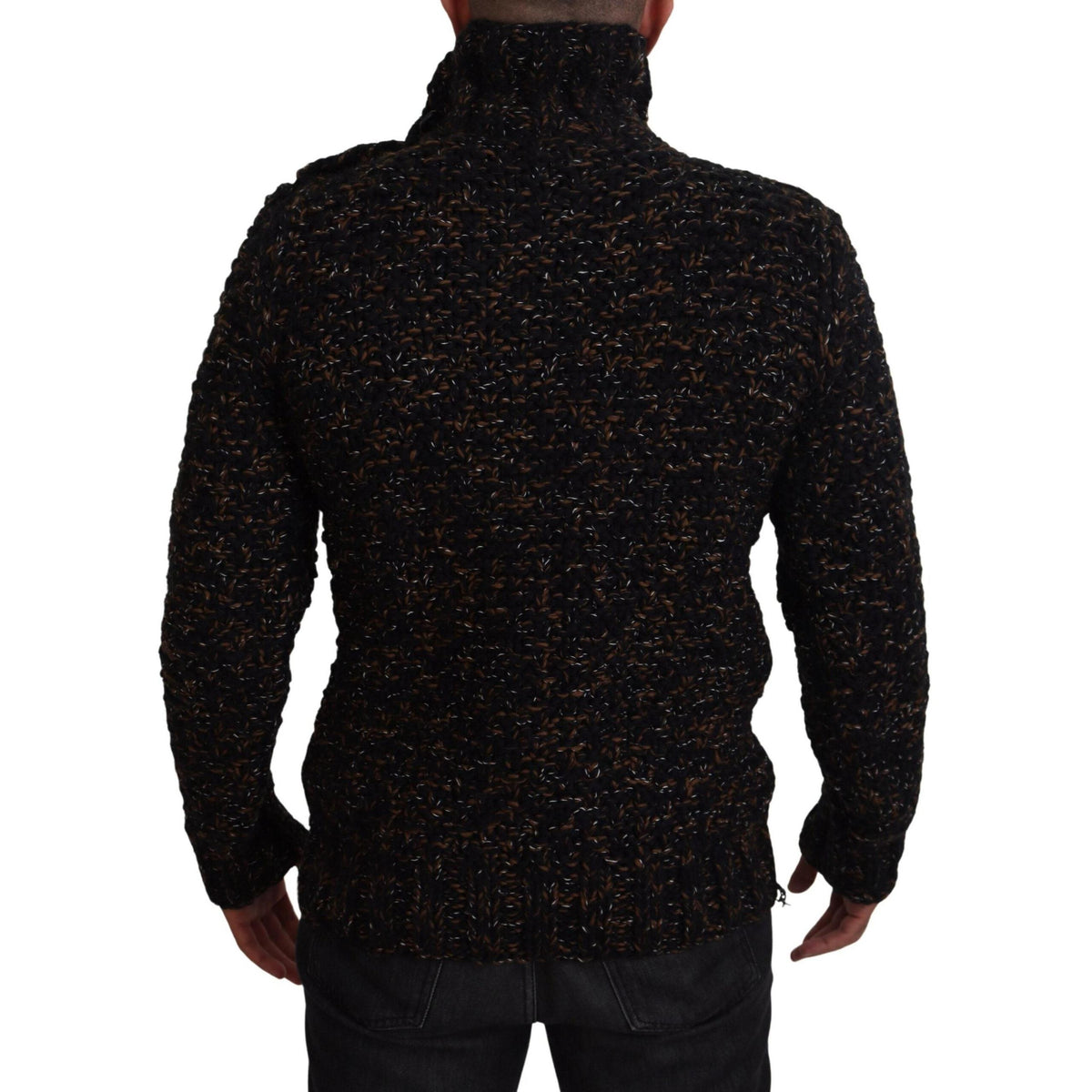 Dolce & Gabbana Brown Fatto A Mano Turtleneck Pullover Sweater
