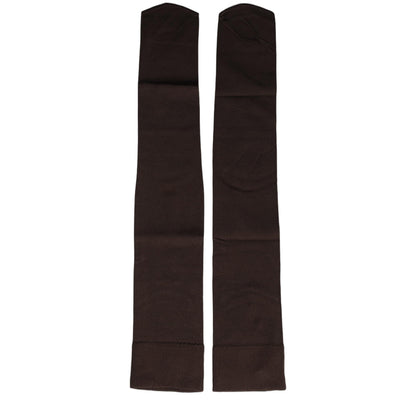 Dolce & Gabbana Brown Nylon Over Calf Long Women Accessory Socks