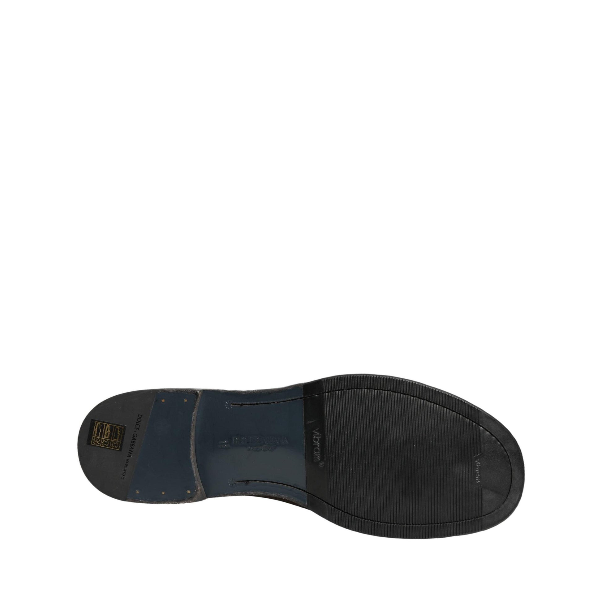 Dolce & Gabbana Brown Perugino Leather Men Ankle Boots Shoes