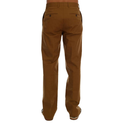 Dolce & Gabbana Brown Stretch Cotton Pants