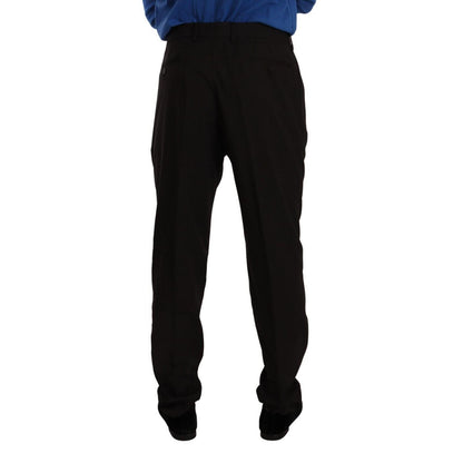 Dolce & Gabbana Brown Wool Skinny Formal Dress Pants