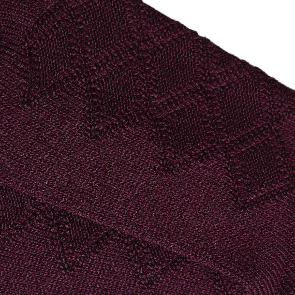Dolce & Gabbana Burgundy Wool Crest Logo Knee High Accessory Socks